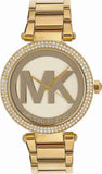 Michael Kors Parker Diamonds Gold Dial Gold Steel Strap Watch for Women - MK5784 Authentic Buy Shop Now
