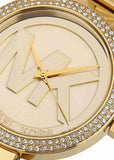 Michael Kors Parker Diamonds Gold Dial Gold Steel Strap Watch for Women - MK5784 Authentic Buy Shop Now