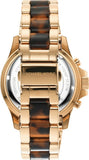 Michael Kors Everest Chronograph Brown Dial Two Tone Steel Strap Watch For Women - MK6973 Authentic Buy Shop Now