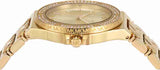 Michael Kors Lennox Three-Hand Gold Dial Gold Steel Strap Watch For Women - MK7339 Authentic Buy Shop Now