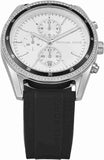 Michael Kors Hadyn Chronograph Silver Dial Black Rubber Strap Watch for Women - MK7486 Authentic Buy Shop Now