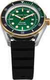 Michael Kors Maritime Analog Green Dial Black Silicone Strap Watch for Men - MK9158 Authentic Buy Shop Now