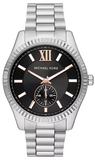 Michael Kors Lexington Quartz Black Dial Silver Steel Strap Watch For Women - MK8946 Authentic Buy Shop Now