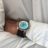 Breitling Superocean Automatic 44 Turquoise Dial Black Rubber Strap Watch for Men - A17376211L2S1 Authentic Buy Shop Now
