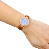 Guess Park Avenue Blue Dial Brown Leather Strap Watch for Women - W0838L2 Authentic Buy Shop Now
