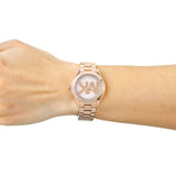 Michael Kors Slim Runway Rose Gold Dial Rose Gold Steel Strap Watch for Women - MK3549 Authentic Buy Shop Now