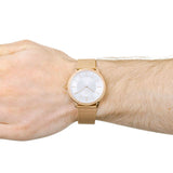 Calvin Klein Minimal White Dial Rose Gold Mesh Bracelet Watch for Men - K3M21626 Authentic Buy Shop Now