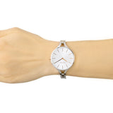 Calvin Klein Graphic Silver Dial Silver Steel Strap Watch for Women - K7E23B46 Authentic Buy Shop Now
