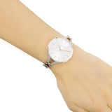 Calvin Klein Graphic Silver Dial Silver Steel Strap Watch for Women - K7E23B46 Authentic Buy Shop Now