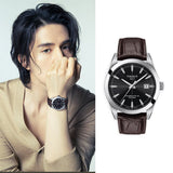 Tissot Gentleman Powermatic 80 Silicium Black Dial Brown Leather Strap Watch For Men - T127.407.16.051.01 Authentic Buy Shop Now