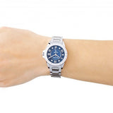 Bulova Marine Star Blue Dial Silver Steel Strap Watch for Women - 96R215 Authentic Buy Shop Now