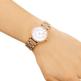 Marc Jacobs Roxy White Dial Rose Gold Steel Strap Watch for Women - MJ3527 Authentic Buy Shop Now