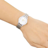 Coach Delancey Slim White Dial Two Tone Steel Strap Watch for Women - 14502784 Authentic Buy Shop Now