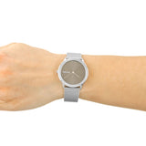 Calvin Klein Minimal Grey Dial Silver Mesh Bracelet Watch for Women - K3M221Y3 Authentic Buy Shop Now