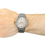 Emporio Armani Renato Quartz Grey Dial Grey Steel Strap Watch For Men - AR11120 Authentic Buy Shop Now