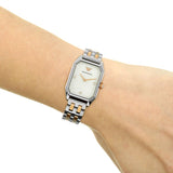 Emporio Armani Gianni T Bar Mother of Pearl Dial Two Tone Steel Strap Watch For Women - AR11146 Authentic Buy Shop Now
