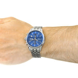 Hugo Boss Jet Blue Dial Silver Steel Strap Watch for Men - 1513384 Authentic Buy Shop Now