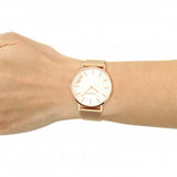 Coach Perry White Rose Gold Mesh Bracelet Watch for Women - 14503126 Authentic Buy Shop Now