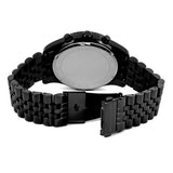 Michael Kors Lexington Chronograph Crystals Silver Dial Black Steel Strap Watch for Men - MK8605 Authentic Buy Shop Now
