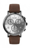 Hugo Boss Spirit White Dial Brown Nylon Strap Watch for Men - 1513690 Authentic Buy Shop Now