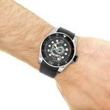 Gucci Dive Quartz Kingsnake Black Dial Black Rubber Strap Watch For Men - YA136217 Authentic Buy Shop Now