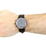 Emporio Armani Aviator Grey Dial Grey Leather Strap Watch For Men - AR11168 Authentic Buy Shop Now