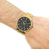 Tommy Hilfiger Daniel Chronograph Blue Dial Gold Steel Strap Watch for Men - 1710384 Authentic Buy Shop Now
