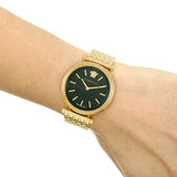 Versace V-Twist Black Dial Gold Mesh Bracelet Watch for Women - VELS00819 Authentic Buy Shop Now