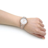 Hugo Boss Signature Silver Dial Two Tone Steel Strap Watch for Women - 1502567 Authentic Buy Shop Now