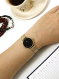 Daniel Wellington Classic Petite Evergold Black Dial Gold Mesh Bracelet Watch For Women - DW00100349 Authentic Buy Shop Now