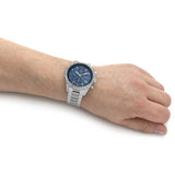 Hugo Boss Pilot Blue Dial Silver Steel Strap Watch for Men - 1513850 Authentic Buy Shop Now