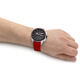 Hugo Boss Volane Black Dial Red Rubber Strap Watch for Men - 1513959 Authentic Buy Shop Now