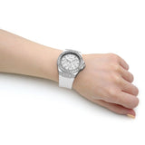 Guess Venus Diamonds White Dial White Rubber Strap Watch for Women - GW0118L3 Authentic Buy Shop Now