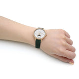 Fossil Jacqueline Multifunction Moonphase Mother of Pearl White Dial Green Leather Strap Watch for Women - ES5244 Authentic Buy Shop Now