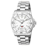 Gucci Dive Quartz White Dial Silver Steel Strap Watch for Men - YA136302 Authentic Buy Shop Now