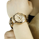 Michael Kors Runway Gold Dial Two Tone Steel Strap Watch for Women - MK4222 Authentic Buy Shop Now