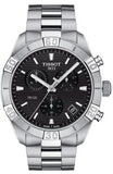 Tissot T Classic PR 100 Sport Chronograph Black Dial Silver Steel Strap Watch for Men - T101.617.11.051.00 Authentic Buy Shop Now