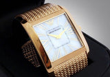 Emporio Armani Mother of Pearl Dial Gold Mesh Bracelet Watch For Men - AR2016 Authentic Buy Shop Now