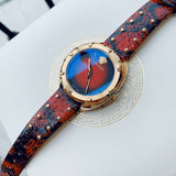 Versace Shadov Quartz Red Dial Red Leather Strap Watch for Women - VEBM00918 Authentic Buy Shop Now