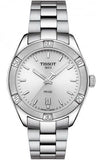 Tissot PR 100 Sport Chic Silver Dial Silver Steel Strap Watch for Women - T101.910.11.031.00 Authentic Buy Shop Now