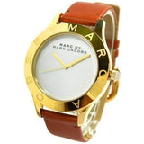 Marc Jacobs Blade White Dial Brown Leather Strap Watch for Women - MBM1218 Authentic Buy Shop Now