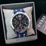 Guess Oasis Multifunction Blue Dial Two Tone Steel Strap Watch for Men- W0366G2 Authentic Buy Shop Now