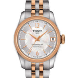 Tissot Ballade Powermatic 80 Cosc Mother of Pearl Dial Two Tone Steel Strap Watch For Women - T108.208.22.117.01 Authentic Buy Shop Now