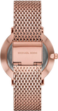 Michael Kors Pyper Analog Black Dial Rose Gold Mesh Strap Watch For Women - MK4566 Authentic Buy Shop Now