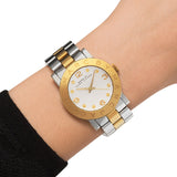 Marc Jacobs Amy Silver Dial Two Tone Steel Strap Watch for Women - MBM3139 Authentic Buy Shop Now