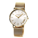 Coach Perry White Dial Gold Mesh Bracelet Watch for Women - 14503125 Authentic Buy Shop Now