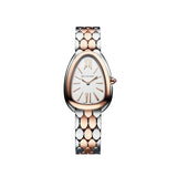 Bvlgari Serpenti Seduttori White Dial Two Tone Steel Strap Watch for Women - SERPENTI103277 Authentic Buy Shop Now