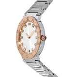 Bvlgari Bvlgari Bvlgari Lady Diamonds Silver Dial Silver Steel Strap Watch for Women - BVLGARI103577 Authentic Buy Shop Now
