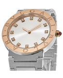 Bvlgari Bvlgari Bvlgari Lady Diamonds Silver Dial Silver Steel Strap Watch for Women - BVLGARI103577 Authentic Buy Shop Now