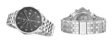 Tommy Hilfiger West Quartz Black Dial Silver Steel Strap Watch For Men - 1791707 Authentic Buy Shop Now